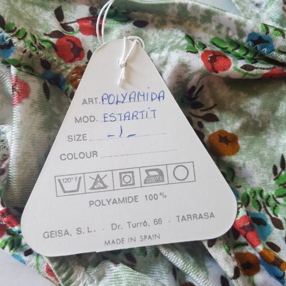 Geisa Youth Teenage or Size 1 Bikini Swim Wear 2 pieces Floral made in Spain - Picture 11 of 12